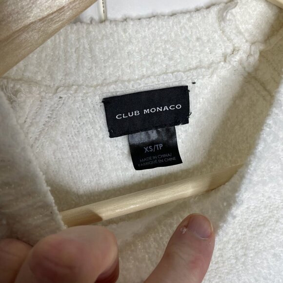Club Monaco Cream Boucle Sweater Size XS - Picture 3 of 5